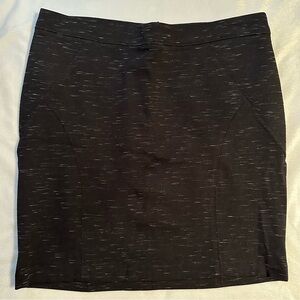Fenn Wright Manson Black with Gray Flecks Stretch Pencil Mini Skirt Women’s 12